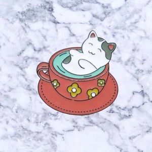 Cat Nap Enamel Pin